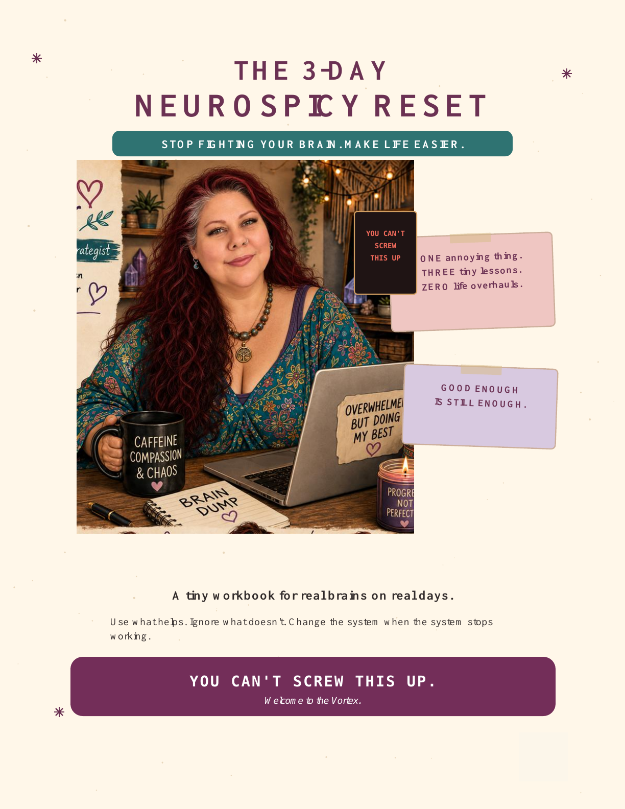 Cover of The 3-Day NeuroSpicy Reset workbook